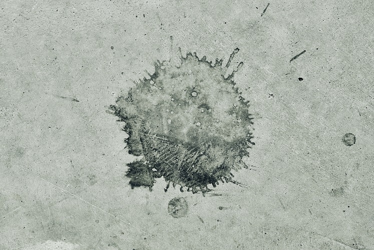 Stain on concrete flooring, top view background